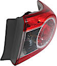 2011 Toyota Corolla - Driver and Passenger Side, Inner and Outer Halogen Tail Light, With bulb(s), North America Built Vehicle, OE Replacement