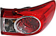 2011 Toyota Corolla - Driver and Passenger Side, Inner and Outer Halogen Tail Light, With bulb(s), North America Built Vehicle, OE Replacement