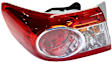 Driver and Passenger Side, Outer Tail Lights, with Bulbs, Halogen, Mounts on Body, North America Built Vehicle, CAPA Certified