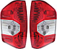 Driver and Passenger Side Halogen Tail Light, With bulb(s), OE Replacement, CAPA Certified