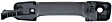 2007-2018 Toyota Tundra - Front and Rear, Driver and Passenger Side Exterior Door Handles, Textured Black, Front Driver Side - With Key Hole; Front Passenger Side and Rear Driver and Passenger Side - Without Key Hole