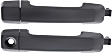 Front, Driver and Passenger Side Exterior Door Handles, Textured Black, Front Driver Side - With Key Hole; Front Passenger Side or Rear Driver or Passenger Side - Without Key Hole