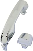 Front and Rear, Driver and Passenger Side Exterior Door Handle, Chrome, Front Driver Side - With Key Hole, For Models Without Sensor