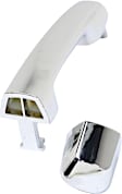 Front and Rear, Driver and Passenger Side Exterior Door Handle, Chrome, Front Driver Side - With Key Hole, For Models Without Sensor
