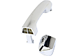 Front, Driver and Passenger Side Exterior Door Handles, Chrome, Driver Side - With Key Hole; Passenger Side - Without Key Hole