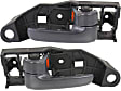 1999-2003 Toyota Solara - Front, Driver and Passenger Side Interior Door Handles, Gray, With door lock button