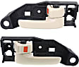 Front, Driver and Passenger Side Interior Door Handles, Beige, With door lock button