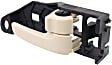 Front, Driver and Passenger Side Interior Door Handles, Beige, With door lock button