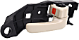 Front, Driver and Passenger Side Interior Door Handles, Beige, With door lock button