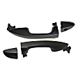 2015 Toyota Corolla - Front, Driver and Passenger Side Smooth Black Exterior Door Handle, For Models Without Smart Entry System