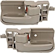 2004 Toyota Corolla - Front and Rear, Driver and Passenger Side Beige Interior Door Handle, ,Sedan