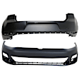 Front and Rear Primed Bumper Cover