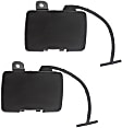 Driver and Passenger Side Tow Eye Covers, Black