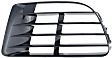 Front, Driver and Passenger Side, Outer Bumper Grilles, Black