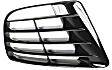 Front, Driver and Passenger Side, Outer Bumper Grilles, Black