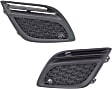 2012 Volvo XC60 - Front, Driver and Passenger Side Fog Light Cover, For Models Without Fog Lights and With Parking Aid, Textured Black, Sport Utility