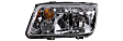 2004 Volkswagen Jetta - Driver and Passenger Side Halogen Headlight, Without bulb(s), OE Replacement