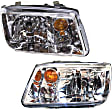 Driver and Passenger Side Headlights, without Bulbs, Halogen, 4th Gen, From VIN No. 2108642, without Fog Light