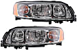 2005-2007 Volvo XC70 - Driver and Passenger Side Halogen Headlight, With bulb(s), OE Replacement