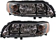 2005-2009 Volvo S60 - Driver and Passenger Side Halogen Headlight, With bulb(s), OE Replacement