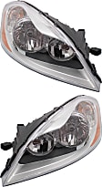 Driver and Passenger Side Halogen Headlight, With bulb(s), OE Replacement