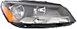 2012-2015 Volkswagen Passat - Driver and Passenger Side Headlights, with Bulbs, Halogen, Production Date From March 21 2011, CAPA Certified