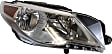 2009-2012 Volkswagen CC - Driver and Passenger Side Halogen Headlight, With bulb(s), OE Replacement