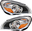 2012 Volvo S60 - Driver and Passenger Side Halogen Headlight, With bulb(s), OE Replacement