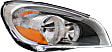2012 Volvo S60 - Driver and Passenger Side Halogen Headlight, With bulb(s), OE Replacement