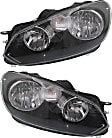 Driver and Passenger Side Headlights, with Bulbs, Halogen, Wagon