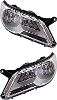 Driver and Passenger Side Halogen Headlight, With bulb(s), OE Replacement