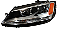2012 Volkswagen Jetta - Driver and Passenger Side Halogen Headlight, With bulb(s), OE Replacement