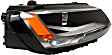 2012 Volkswagen Jetta - Driver and Passenger Side Halogen Headlight, With bulb(s), OE Replacement