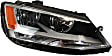 Driver and Passenger Side Headlights, with Bulbs, Halogen, Sedan, CAPA Certified