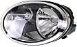2012-2019 Volkswagen Beetle - Driver and Passenger Side Halogen Headlight, With bulb(s), OE Replacement