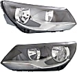 Driver and Passenger Side Halogen Headlight, With bulb(s), OE Replacement
