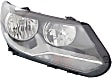 Driver and Passenger Side Halogen Headlight, With bulb(s), OE Replacement