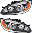 2015 Volvo S60 - Driver and Passenger Side Halogen Headlight, With bulb(s), OE Replacement