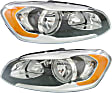 Driver and Passenger Side Halogen Headlight, With bulb(s), OE Replacement