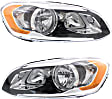 Driver and Passenger Side Halogen Headlight, With bulb(s), OE Replacement, CAPA Certified