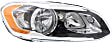 Driver and Passenger Side Halogen Headlight, With bulb(s), OE Replacement, CAPA Certified