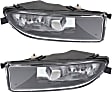 Front, Driver and Passenger Side Fog Lights, With bulb(s), Halogen