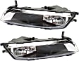 Front, Driver and Passenger Side Fog Lights, With Bulb(s), Halogen