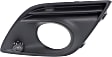 Front, Driver and Passenger Side Fog Light Trims, Textured Black, For Models With Fog Light Holes and Parking Aid Sensor