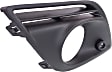 Front, Driver and Passenger Side Fog Light Trims, Textured Black, For Models With Fog Light Holes and Parking Aid Sensor