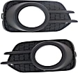 Front, Driver and Passenger Side Fog Light Trims, Textured Black, 4 Cyl., 2.0L Engine