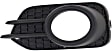 Front, Driver and Passenger Side Fog Light Trims, Textured Black, 4 Cyl., 2.0L Engine
