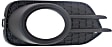 Front, Driver and Passenger Side Fog Light Trims, Textured Black, 4 Cyl., 2.0L Engine