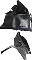 2015-2017 Volkswagen Golf Sportwagen - Front, Driver and Passenger Side, Front Section, Fender Liner