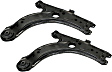 Front, Driver and Passenger Side, Lower Control Arms